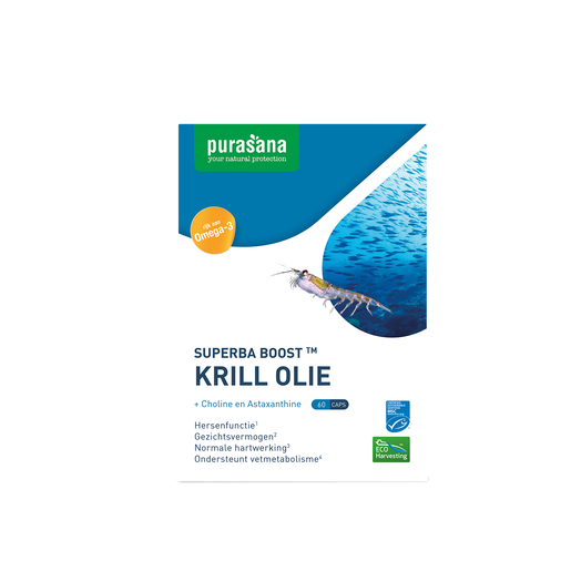 Purasana Huile De Krill 60 capsules | Mémoire - Concentration