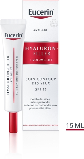 Eucerin Hyaluron-Filler + Volume-Lift Soin Contour Des Yeux SPF15 15ml | Contour des yeux