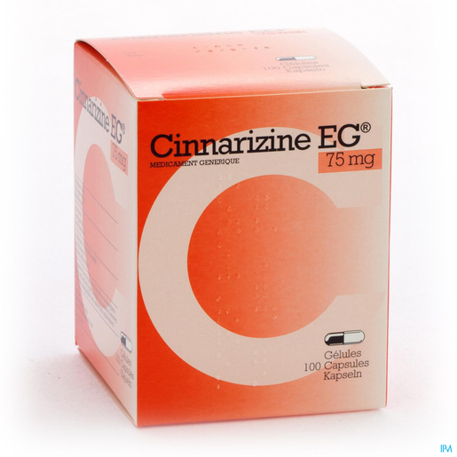 Cinnarizine EG 75mg 100 Gélules | Circulation cérébrale