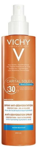 Vichy Capital Soleil Beach Protect Spray Anti-Déshydratation IP30 200ml | Crèmes solaires