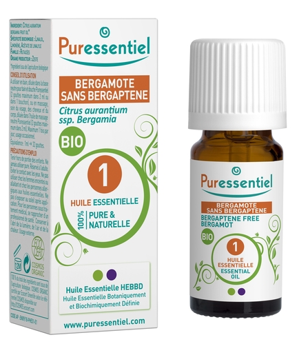 Puressentiel Huile Essentielle Bergamote Sans Bergaptene Bio 10ml | Produits Bio