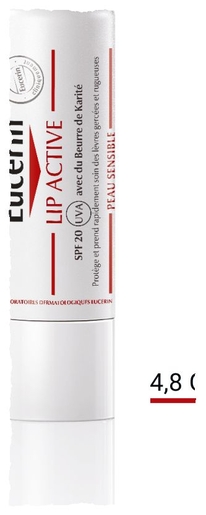 Eucerin pH5 Lip Active SPF 20 Soin Stick Baume à Lèvres   4,8gr | Lèvres