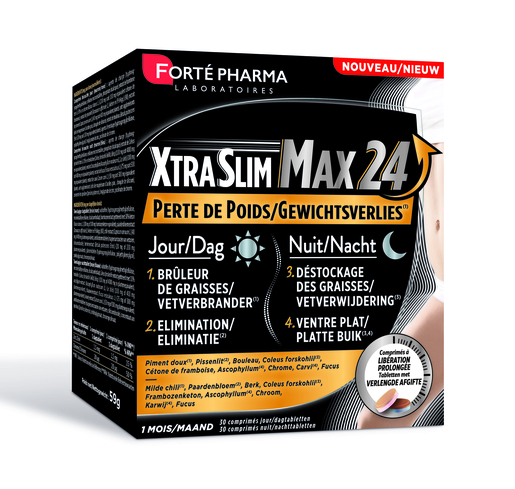 Forté Pharma Xtraslim Max 24h 60 Comprimés | Minceur et perte de poids