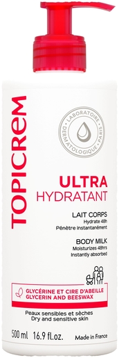 Topicrem Ultra-Hydratant Lait Corps 500ml | Nos Best-sellers