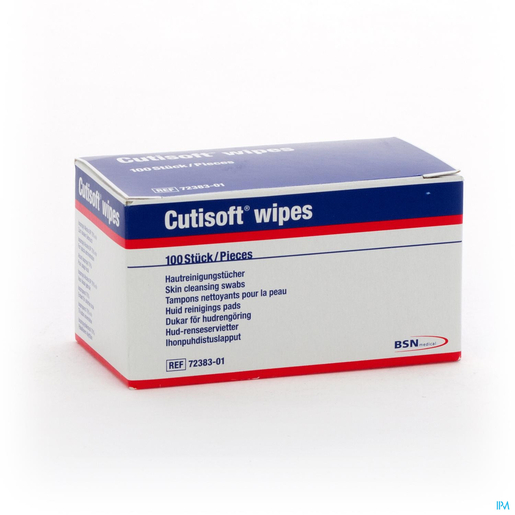 Cutisoft Wipes Skin Cleansing Swabs 100 7238301 | Désinfectants