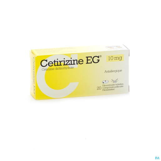 Cetirizine EG 10mg 20 Comprimés | Peau