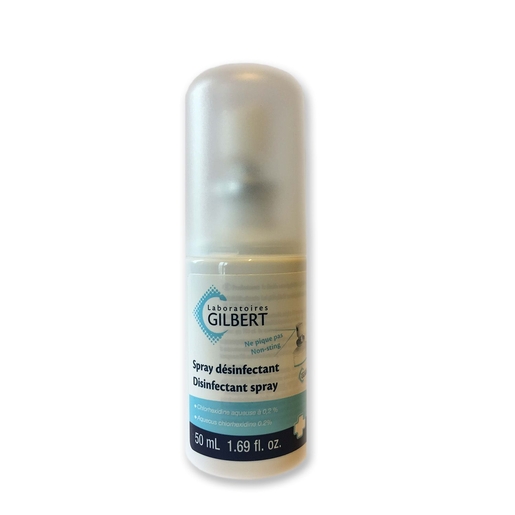 Gilbert Spray Désinfectant Chlorhexidine 0,2% 50ml | Désinfectants