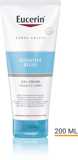 Eucerin Après-Soleil Sensitive Relief Gel-Crème Visage et Corps Tube 200ml | Après-soleil