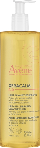 Avène Xeracalm A.D. Huile Lavante Relipidante 750ml | Soins du visage