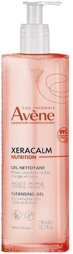 Avène Xeracalm Nutrition Gel Nettoyant 750ml | Hydratation - Nutrition