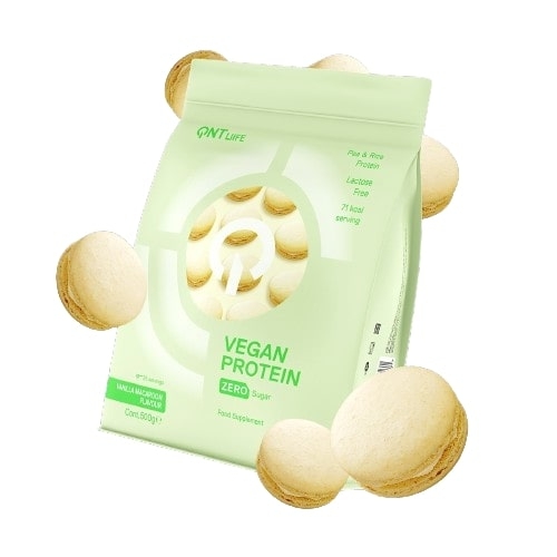 QNT Vegan Protein Vanilla Macaroon 500g | Régimes protéinés