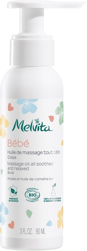 Melvita Bébé Huile de Massage 90ml | Coups - Bosses - Bobos