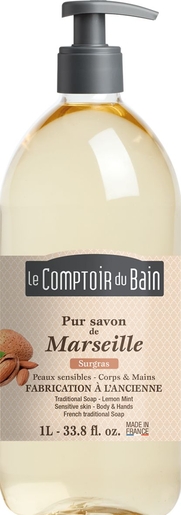 Le Comptoir du Bain Savon Liquide Surgras Marseille 1L | Bain - Douche