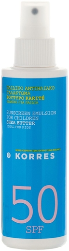 Korres Emulsion Solaire au Beurre de Karité IP50 Enfant 150ml | Crèmes solaires