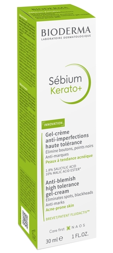 Bioderma Sebium Kerato+ 30ml | Soins spécifiques