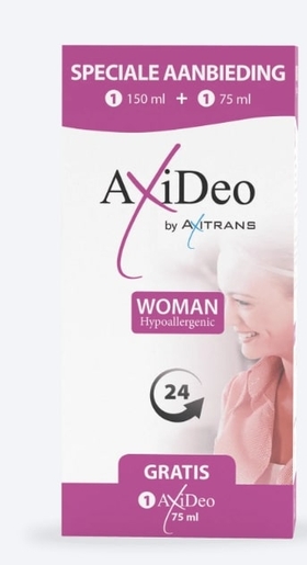 AxiDeo Woman Deo Spray 150ml + 75ml Gratuit | Déodorants anti-transpirant
