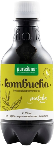Purasana Kombucha Drink Matcha 330ml | Ferments lactiques