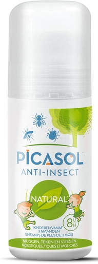 Picasol Anti-Insect Natural Roller 50ml | Anti-moustiques - Insectes - Répulsifs 