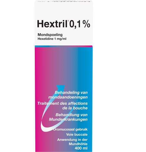 Hextril Solution Buccale 400ml | Bains de bouche