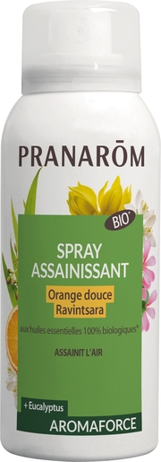 Pranarôm Spray Assainissant à L&#039;Orange Douce et au Ravintsara 75ml | Assainissant