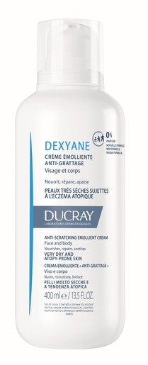 Ducray Dexyane Creme Emollient Anti-grattage 400ml | Sécheresse cutanée sévère