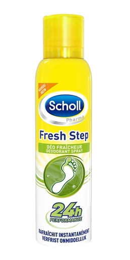 Scholl Fresh Step Deo Fraicheur Spray 150ml | Echauffement - Transpiration