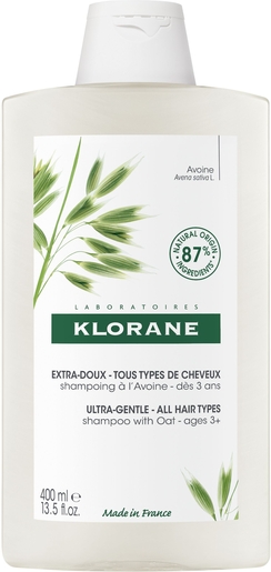 Klorane Shampooing Extra-Doux Lait d&#039;Avoine 400ml | Shampooings