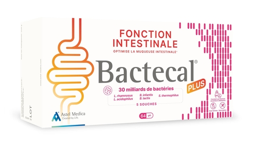 Bactecal Plus 64 Capsules | Flore intestinale
