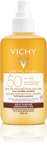 Capital Soleil Eau de Protection Solaire Hâle Sublimé SPF50 | Crèmes solaires
