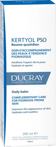 Ducray Kertyol PSO Baume Hydratant Quotidien 200ml | Eczema - Psoriasis - Squames