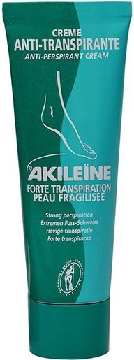 Akileine Verte Crème Anti-Transpirante Pieds 50ml | Echauffement - Transpiration