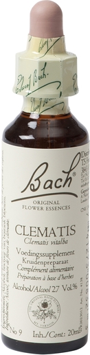 Bach Flower Remedie 09 Clematis 20ml | Désintérêt