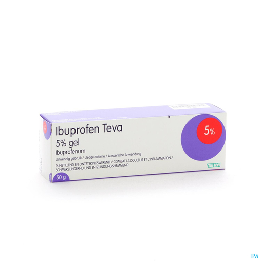 Ibuprofen Teva Gel 50g | Muscles - Articulations - Courbatures