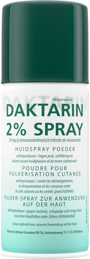 Daktarin 2% Poudre en Spray Contre Les Mycoses 8g | Mycoses - Champignons