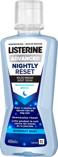 Listerine Nightly Reset Bain de Bouche 400ml | Bains de bouche