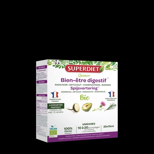 SuperDiet Bien-être Digestif Bio 20x15ml | Digestion - Transit