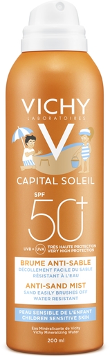 Vichy Ideal Soleil Brume Anti-Sable Enfants IP50+ 200ml | Crèmes solaires