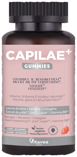 Vitavea Capilae+ 60 Gummies | Vitamines - Chute de cheveux - Ongles cassants