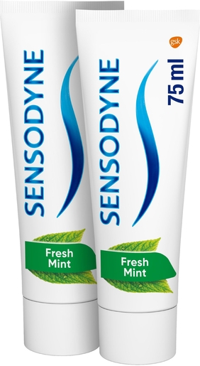 Sensodyne Freshmint Duo 2x75ml | Hygiène bucco-dentaire