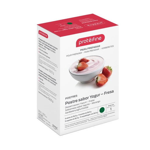 Proteifine Dessert Yaourt Fraise Sach 5 P073 | Nutrition orale