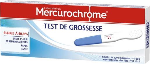 Mercurochrome Test Grossesse 1 Pièce | Tests de grossesse 