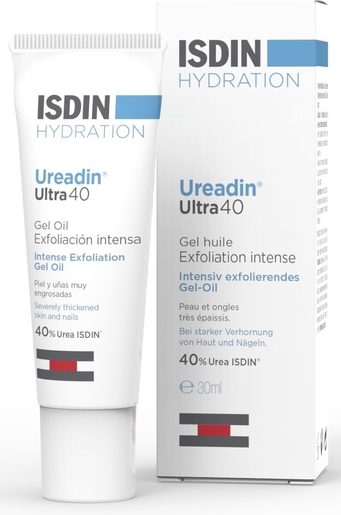 ISDIN Ureadin Ultra 40 Gel Huile Exfoliation intense 30ml | Exfoliant - Gommage - Peeling
