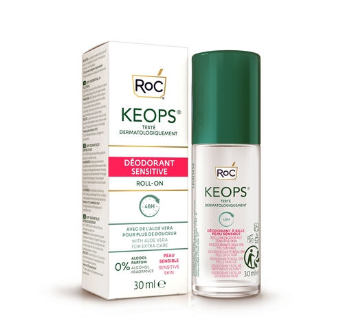 RoC Keops Déodorant Sensitive Skin Roll-On 30ml | Déodorants classique