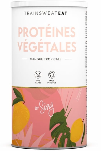 Trainsweateat Nutrition Protéines Végétales Mangue Tropicale 450g | Régimes protéinés