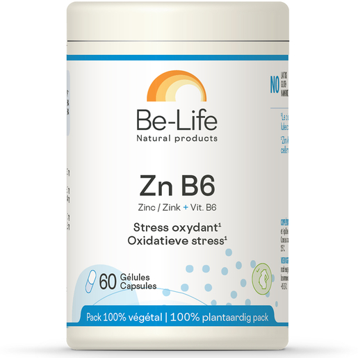 Be-Life Zn B6 60 Gélules | Zinc