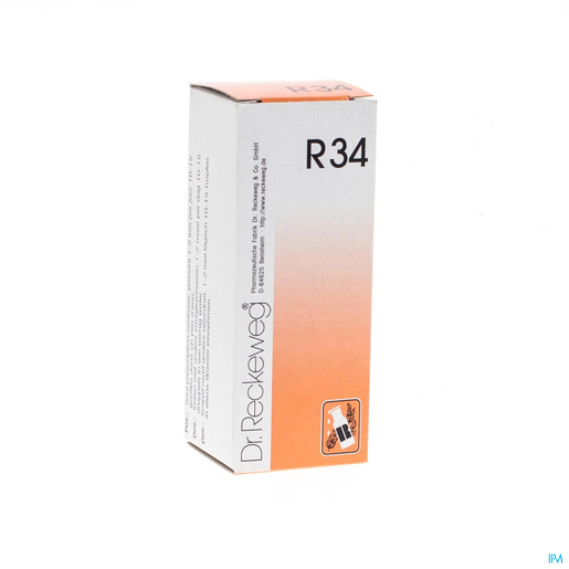 Dr. Reckeweg R34 Gouttes 50ml | Homéopathie