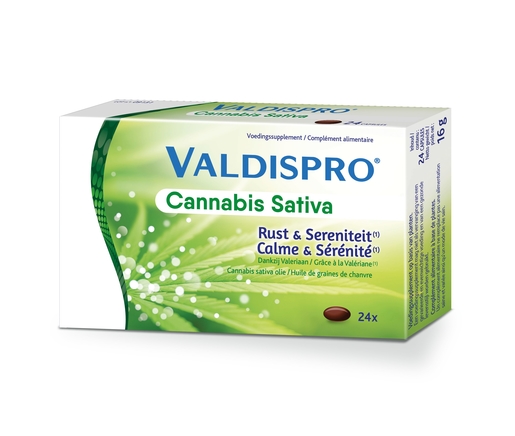 Valdispro Cannabis Sativa Caps 24 | Stress - Nervosité