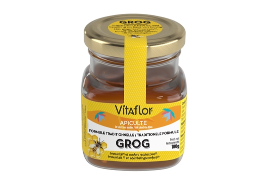 Vitaflor Grog Formule Traditionnelle Miel Pot 100g | Miel