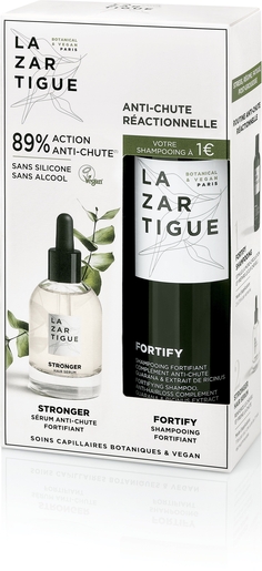 Lazartigue Kit Anti-Chute Réactionnelle 2 Produits | Chute des cheveux