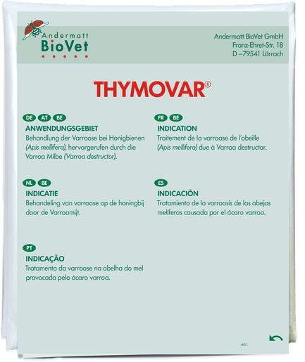 Thymovar Wafers 15g 2x5 | Médicaments Vétérinaires